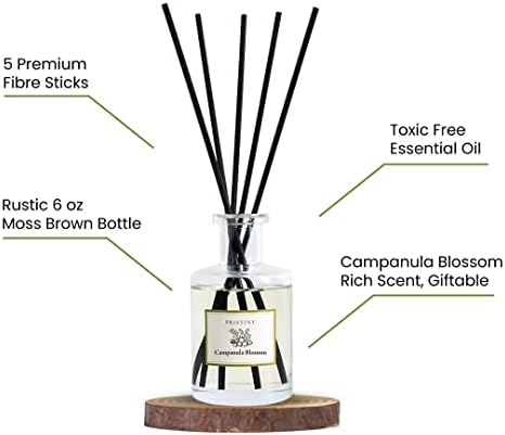 Pristine Campanula Blossom Reed Diffuser Set