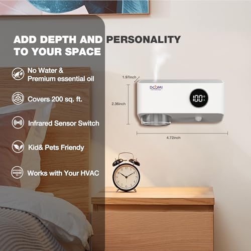 DOYOMI Essential Oil Diffuser with Night Light and 3 Modes