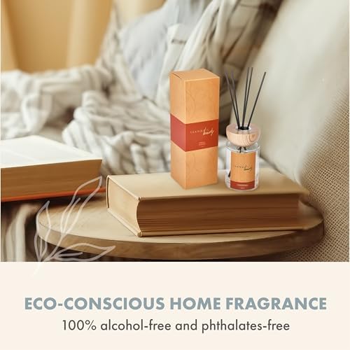 Tranquil Beauty Reed Diffusers Set - Gardenia Scent with Vanilla Amber Wood Bourbon