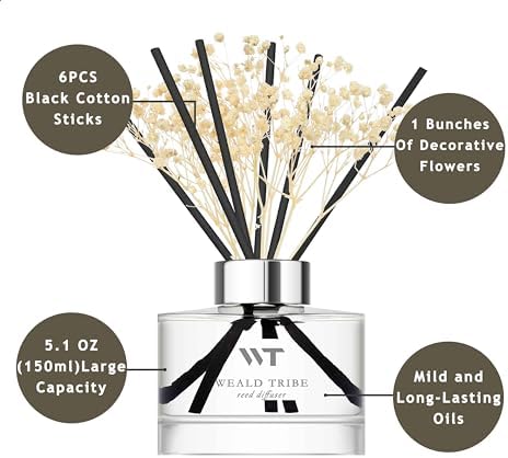 WEALD TRIBE Fresh Linen Reed Diffuser Set