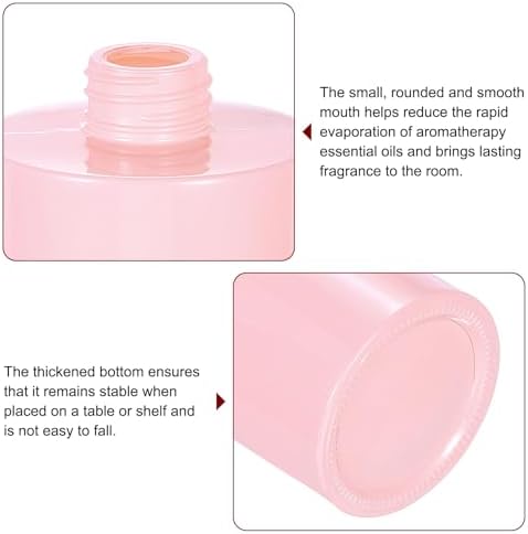 HARFINGTON 140ml Glass Diffuser Bottle with Silver Cap