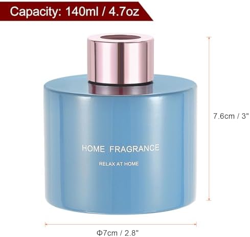 HARFINGTON 2pcs Empty Glass Diffuser Bottle 140ml