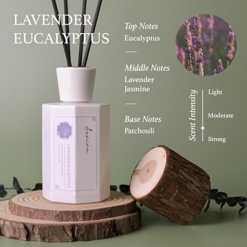 Aeviva Reed Diffuser Set with Lavender Eucalyptus Scent