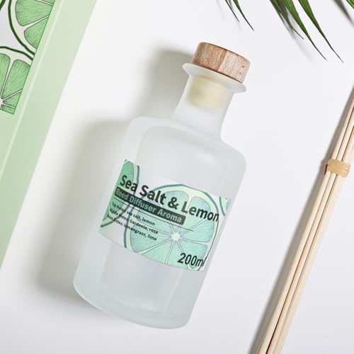 Sea Salt Lemon Reed Diffuser Set 200ml Long Lasting Aroma