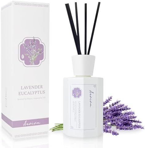 Aeviva Reed Diffuser Set with Lavender Eucalyptus Scent