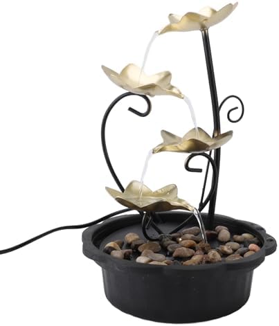 Adjustable Water Tabletop Fountain with LED Light