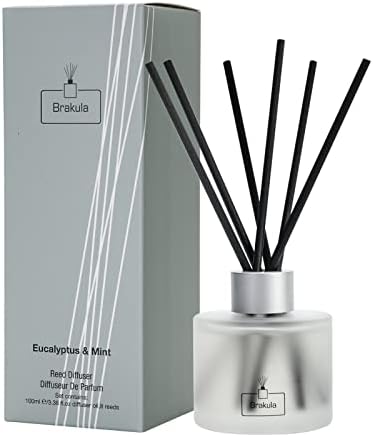 Brakula Eucalyptus Mint Reed Diffuser Set with 8 Sticks