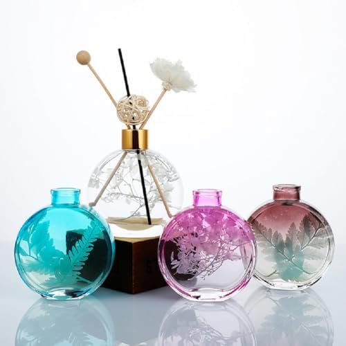150ml Blue Round Glass Diffuser Bottle for DIY Use
