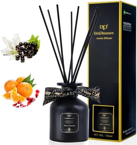 Boss Intense Reed Diffuser Set with 8 Scent Sticks