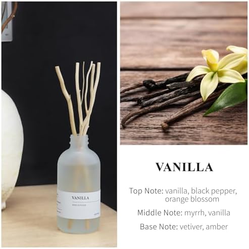Vanilla Reed Diffuser Set with Willow Branches