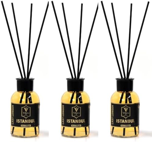 Vilara Reed Diffuser Set Pack of 3 - Mango Oud Istanbul
