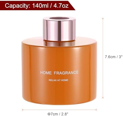 HARFINGTON 140ml Glass Diffuser Bottle with Gold Cap