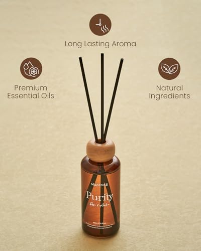 MSENSE Rose Amber Reed Diffuser Set 63 Fl Oz