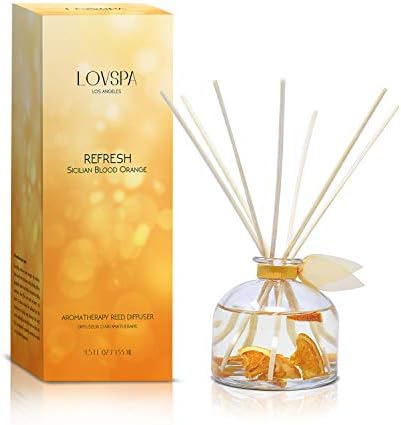 LOVSPA Refresh Blood Orange Citrus Reed Diffuser Set