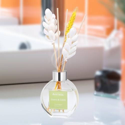 Guava Litchi Reed Diffuser Set - 80ml Strong Fragrance