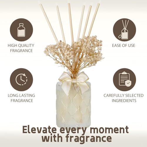 UCC Premium Reed Diffuser Set with Preserved Flower Sticks