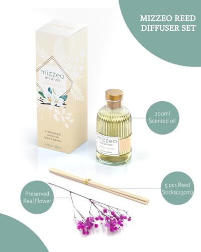 MIZZEO Reed Diffuser Set Vanilla Dreams