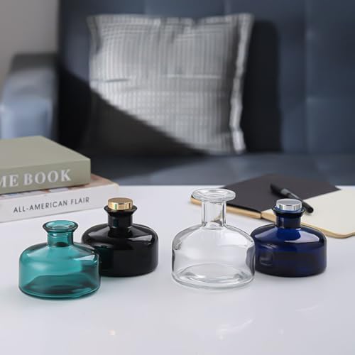 200ml Blue Round Refillable Diffuser Bottle