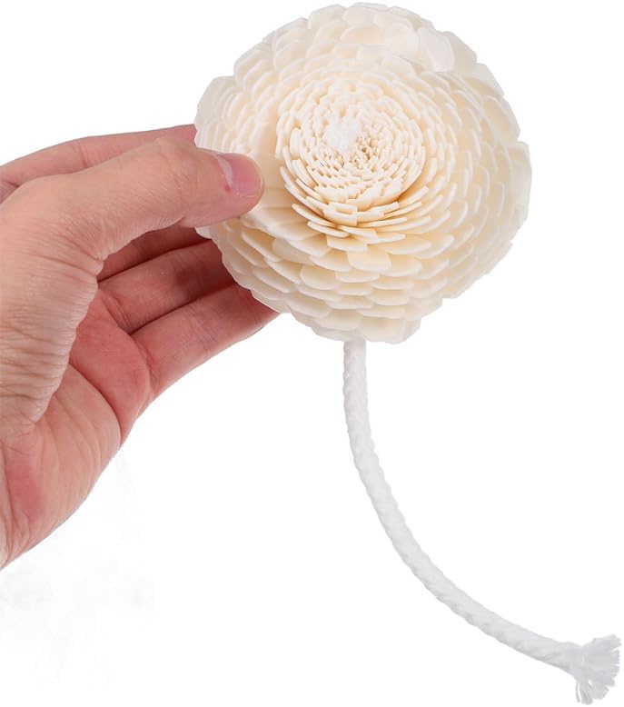 NOLITOY Diffuser with Mixed Sola Flowers and Cotton Reed