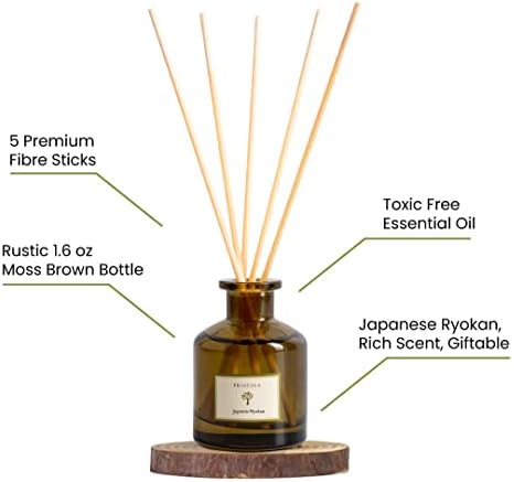 PRISTINE Reed Diffuser Set with Lavender and Amber Scent