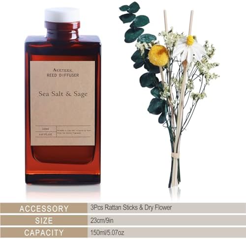 Aeeteek Reed Diffuser Set Sea Salt Sage
