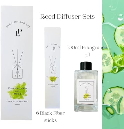 Preston and Lee Cucumber Melon Reed Diffuser Set