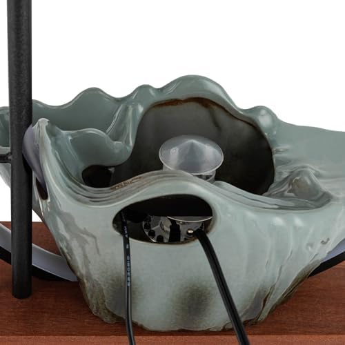 Tabletop Buddha Fountain with Lights and Pump