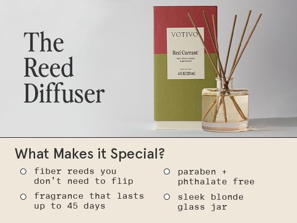 Votivo Red Currant Signature Reed Diffuser 4 oz