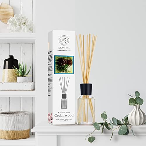Cedarwood Reed Diffuser 34 Fl Oz - Natural Aromatherapy Set