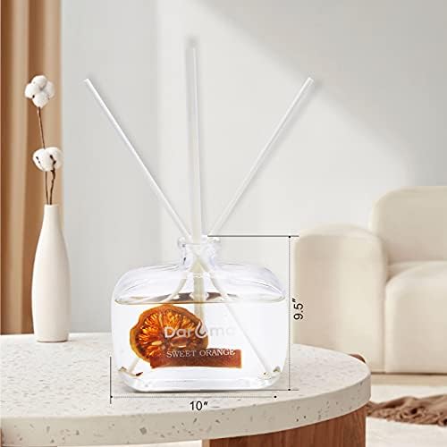 DAROMA Reed Diffuser Set with Dried Flowers and Natural Rattan Sticks