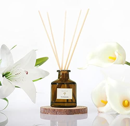Pristine Lily Jasmine Reed Diffuser Set for Home and Bathroom