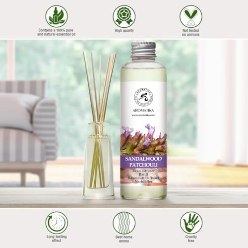 Sandalwood Patchouli Reed Diffuser Refill 64 FL Oz