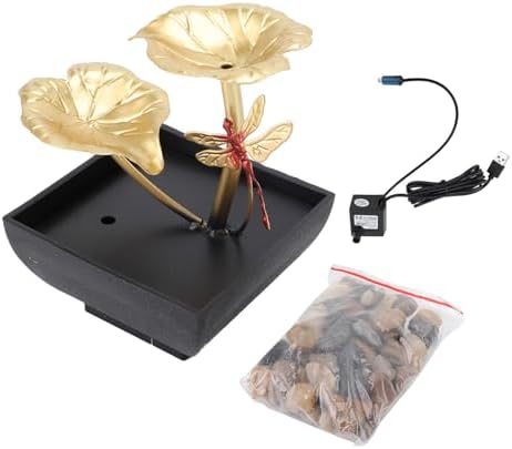Leaf Dragonfly USB Tabletop Fountain with LED Light