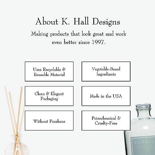 K Hall Designs Washed Cotton Reed Diffuser Set