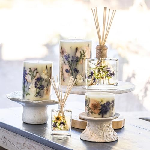 Rosy Rings Botanical Reed Diffuser 13oz Vanilla Rain