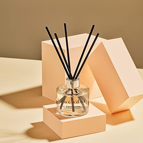 Cocodor Reed Diffuser 2 Pack Black Glass Cotton Core