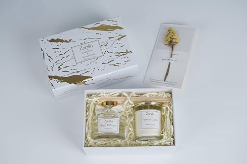 Reed Diffuser and Candle Set - Skylar Vanilla