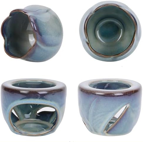 Ruitasa Essential Oil Burner Tealight Set 2PCS Lotushaped Ceramic Aromatherapy Candle