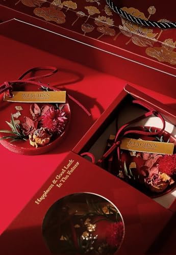 DVOTINST Solid Fragrance Wax Melts Dried Flower Aroma Gift Set - Red