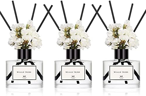 WEALD TRIBE Real Flower Reed Diffuser Set of 3