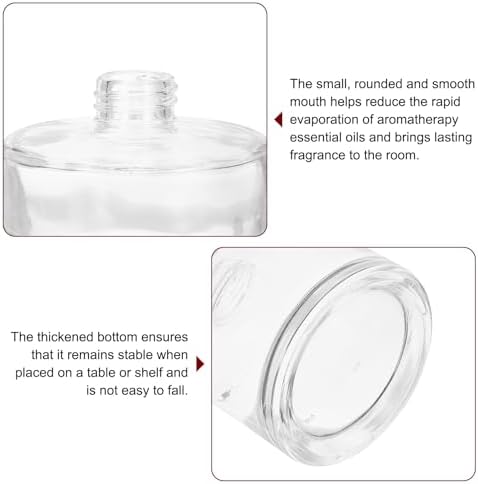 HARFINGTON 250ml Glass Diffuser Bottle for Aromatherapy