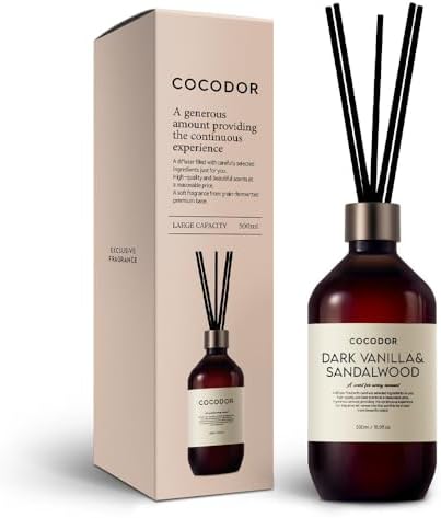 Cocodor Dark Vanilla Sandalwood Reed Diffuser Set