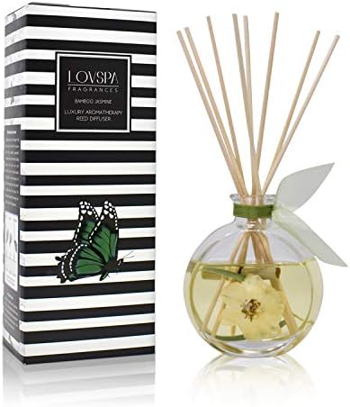 LOVSPA Bamboo Jasmine Reed Diffuser Set