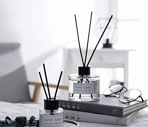 2Pcs Glass Diffuser Bottles for DIY and Wedding Decor