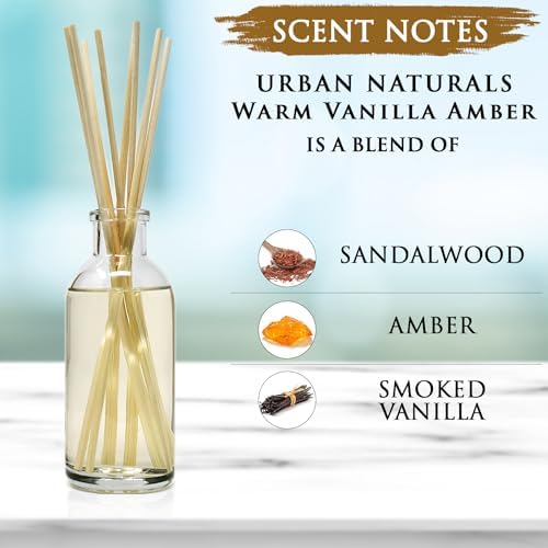Urban Naturals Warm Vanilla Amber Reed Diffuser Set