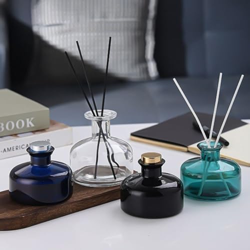 200ml Blue Round Refillable Diffuser Bottle