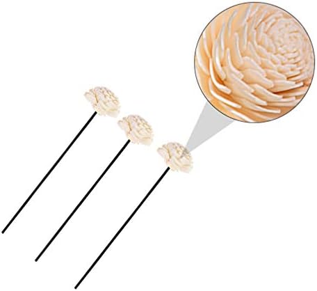 Amosfun 3Pcs Flower Rattan Reed Diffuser Sticks