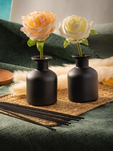 Mo0yuulife LeDeGine 9Pcs Matte Black Diffuser Bottles 150ml