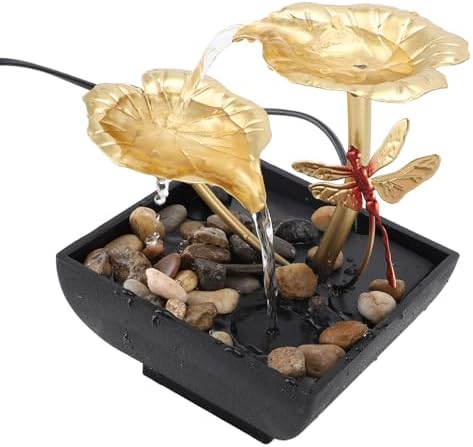 Leaf Dragonfly USB Tabletop Fountain with LED Light