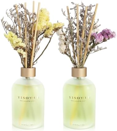 Grapefruit Osmanthus Reed Diffuser Set 2 Packs with 16 Sticks